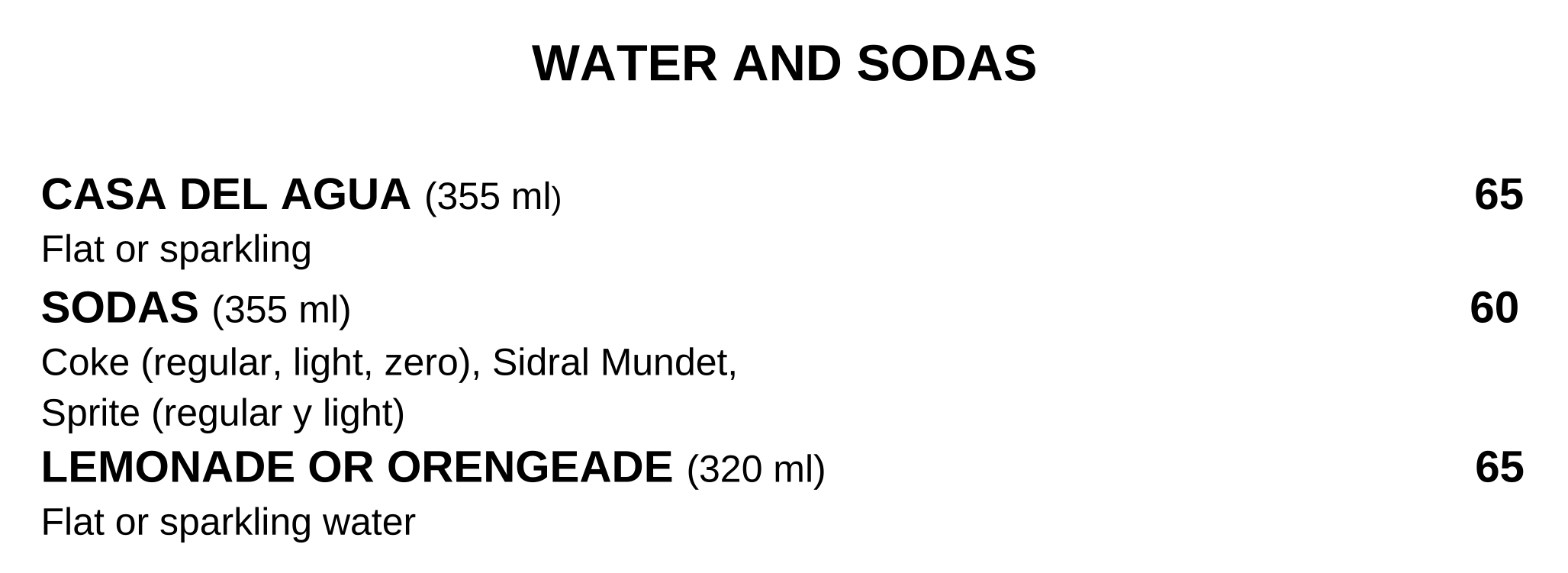 Drinks